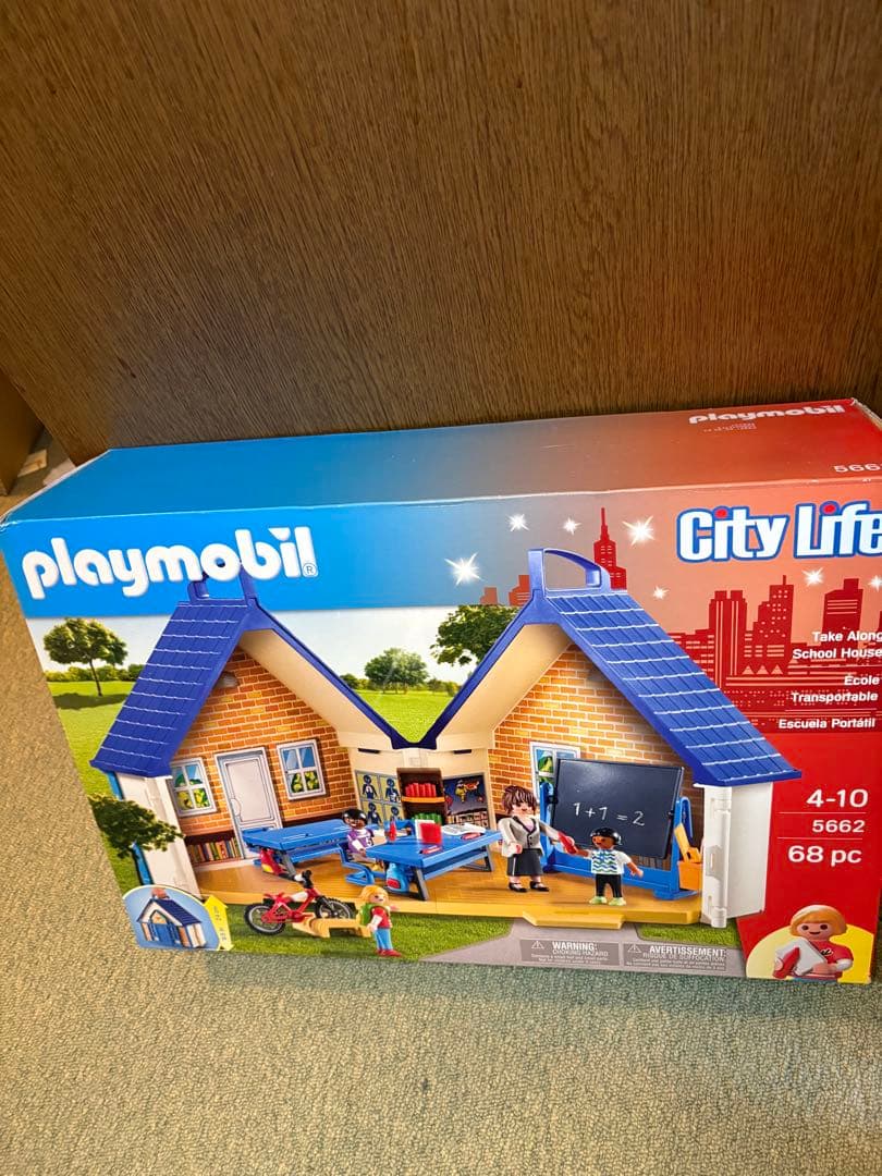 促销！Playmobil 5862 城市生活便携式学校套装