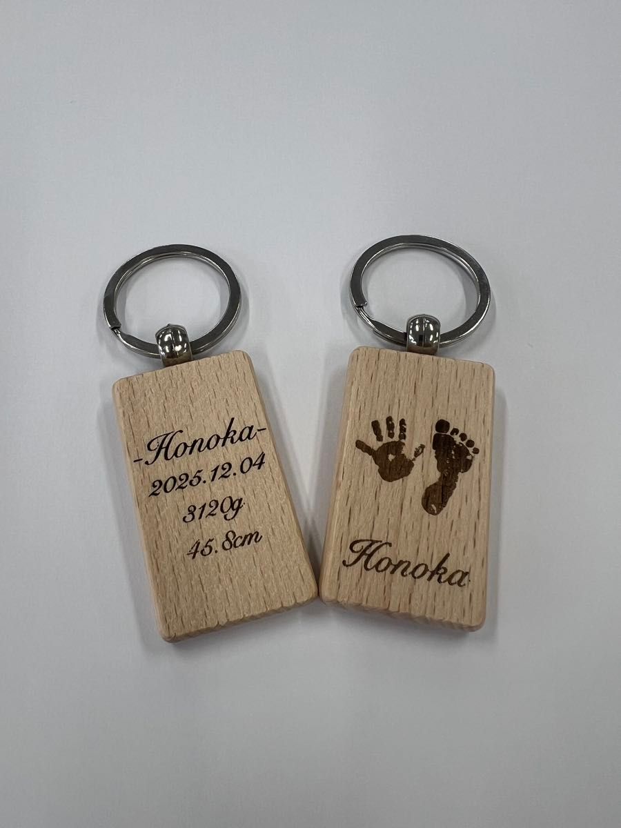Photo Print Name Put Your Name Keychain Wooden Bill Birth Name Tag