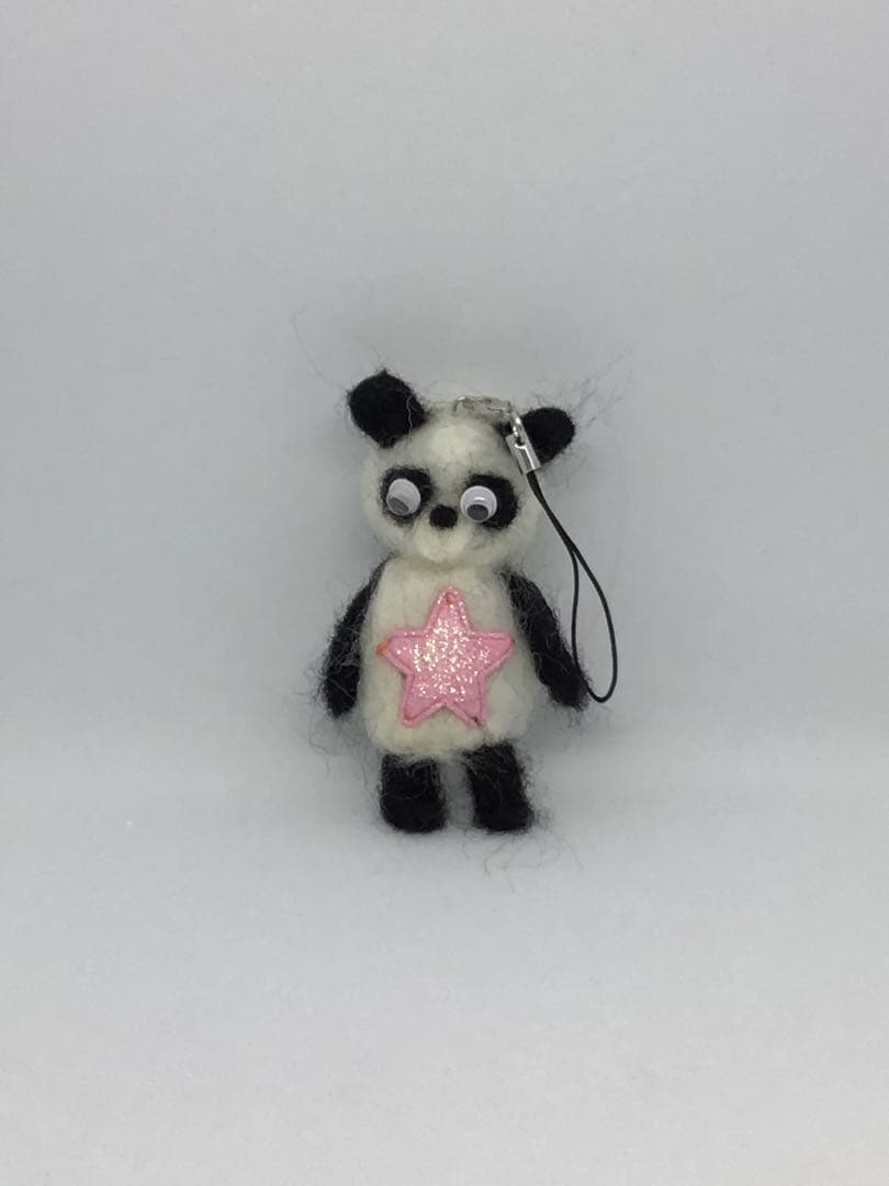 Wool Felt Panda Motif Strap