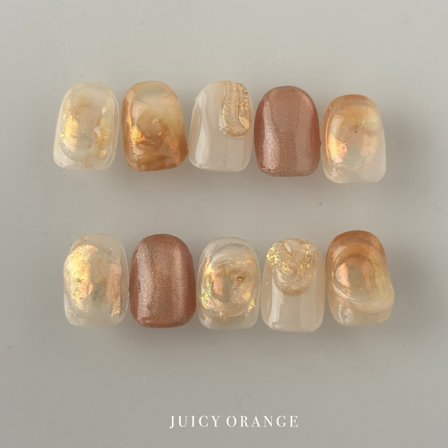 NO.105 Nail Tips JUICY ORANGE