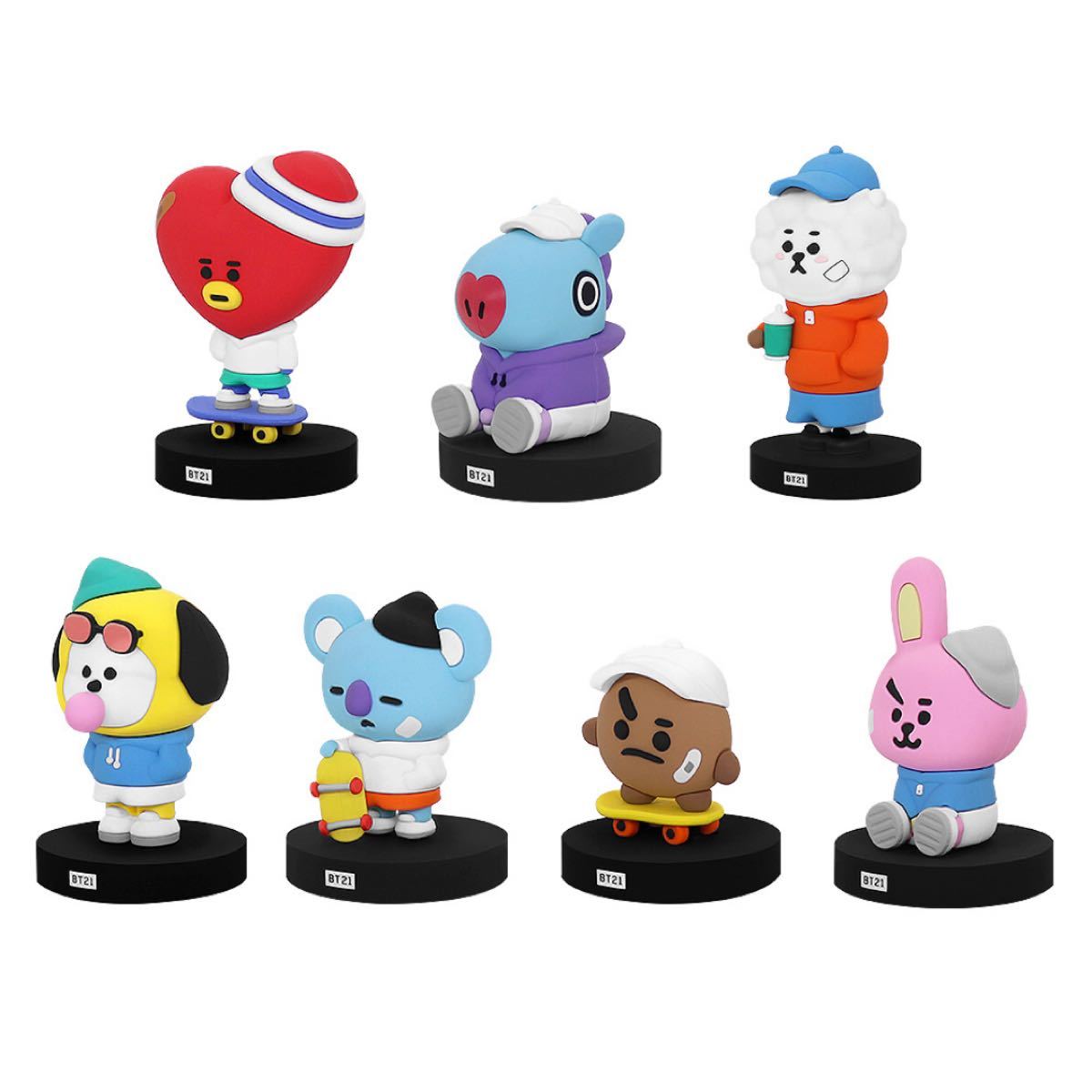 BT21 日本非卖品 收藏手办套装