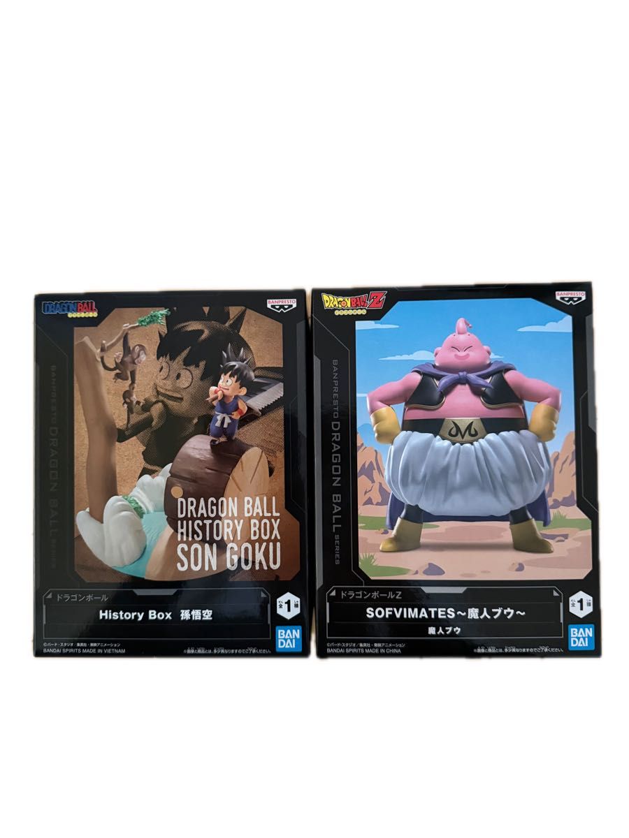 Dragon Ball Z Figure 2-Piece Set History Box Son Goku SOFVIMATES Majin Buu