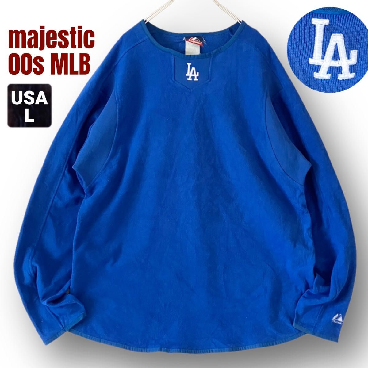 Y2K 奇迹 MLB★洛杉矶道奇队/LA Dodgers★抓绒套头衫/训练上衣★美国/L