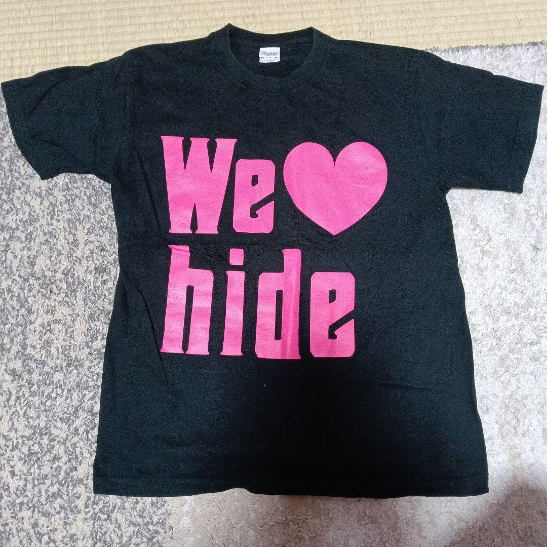 hide T恤 We hide 黑色 粉色 M码