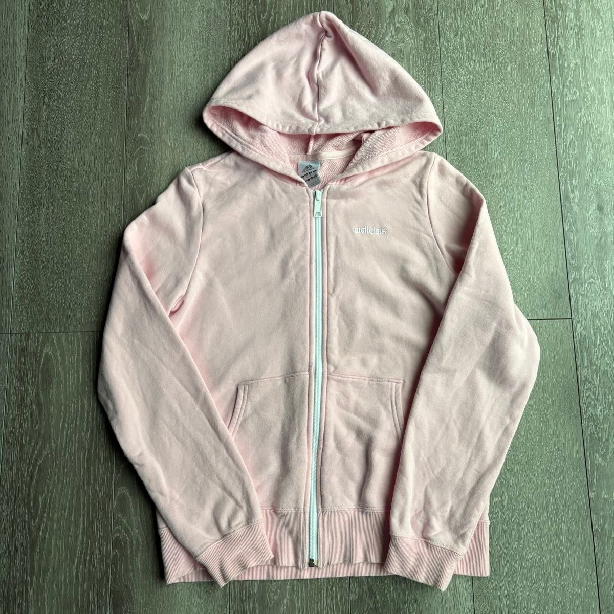 Adidas阿迪达斯拉链帕克斯威特粉红女士M