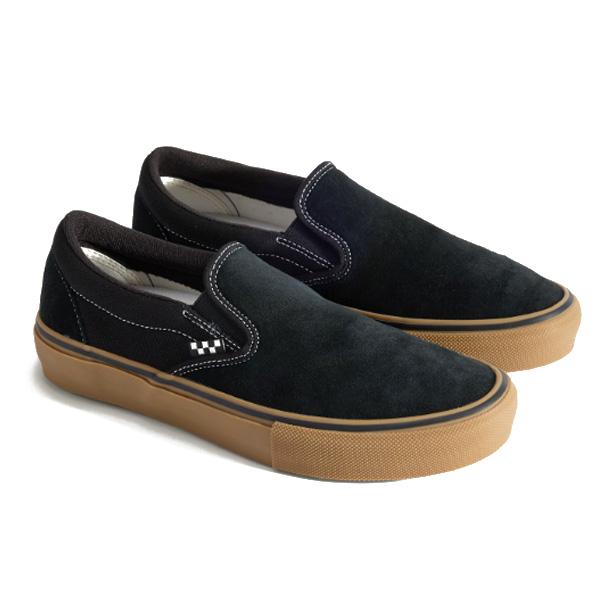 VANS 滑板休闲一脚蹬鞋 VANS SKATEBOARDING 滑板休闲一脚蹬鞋(黑色/橡胶色/白色)VN000EG5B9K