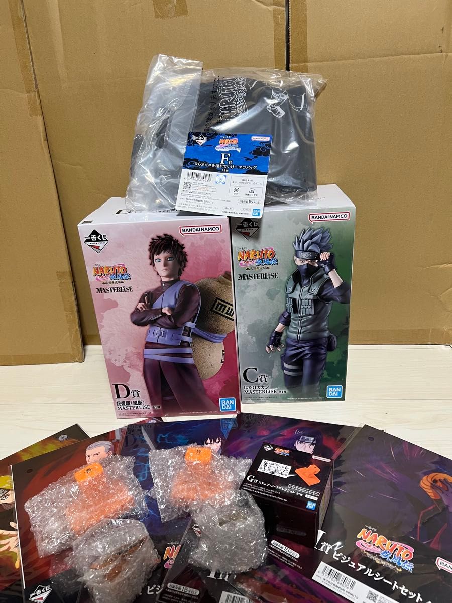 一番赏 NARUTO -火影忍者-风影夺还篇 C赏 旗木卡卡西 D赏 我爱罗 +下位赏套装