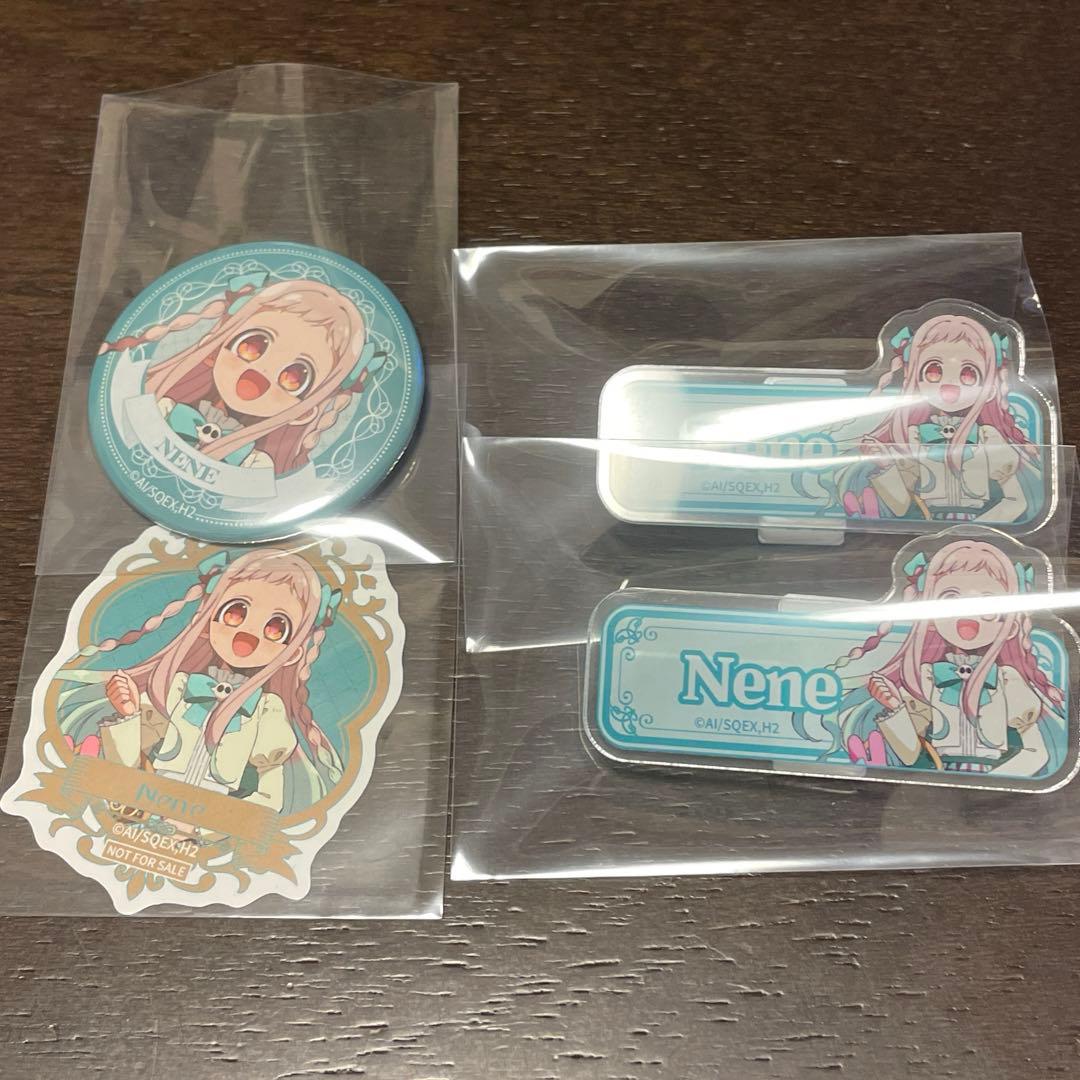 Jibaku Shounen Hanako-kun Animate Ribbon Can Badge Name Clip Nene