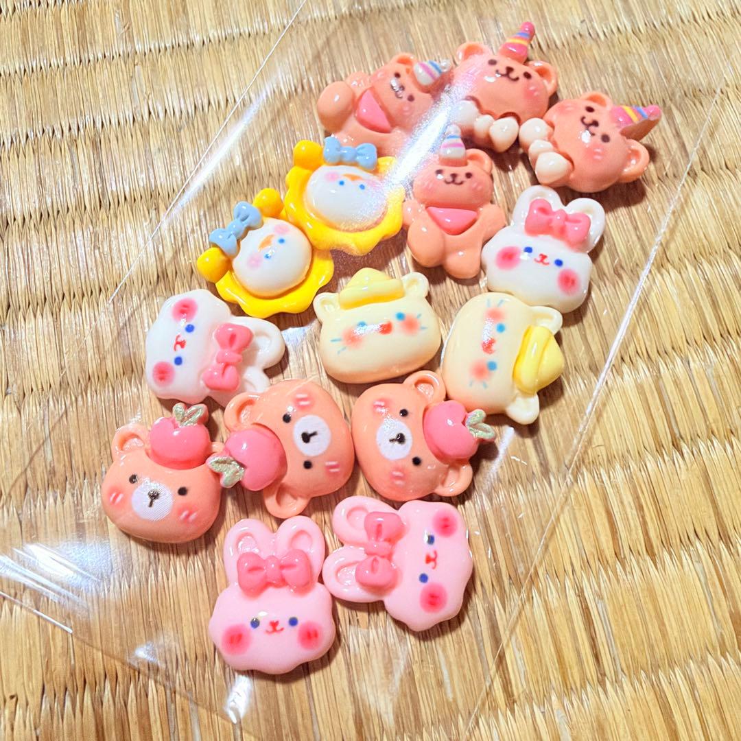 Animal Decoration Parts, Set of 15