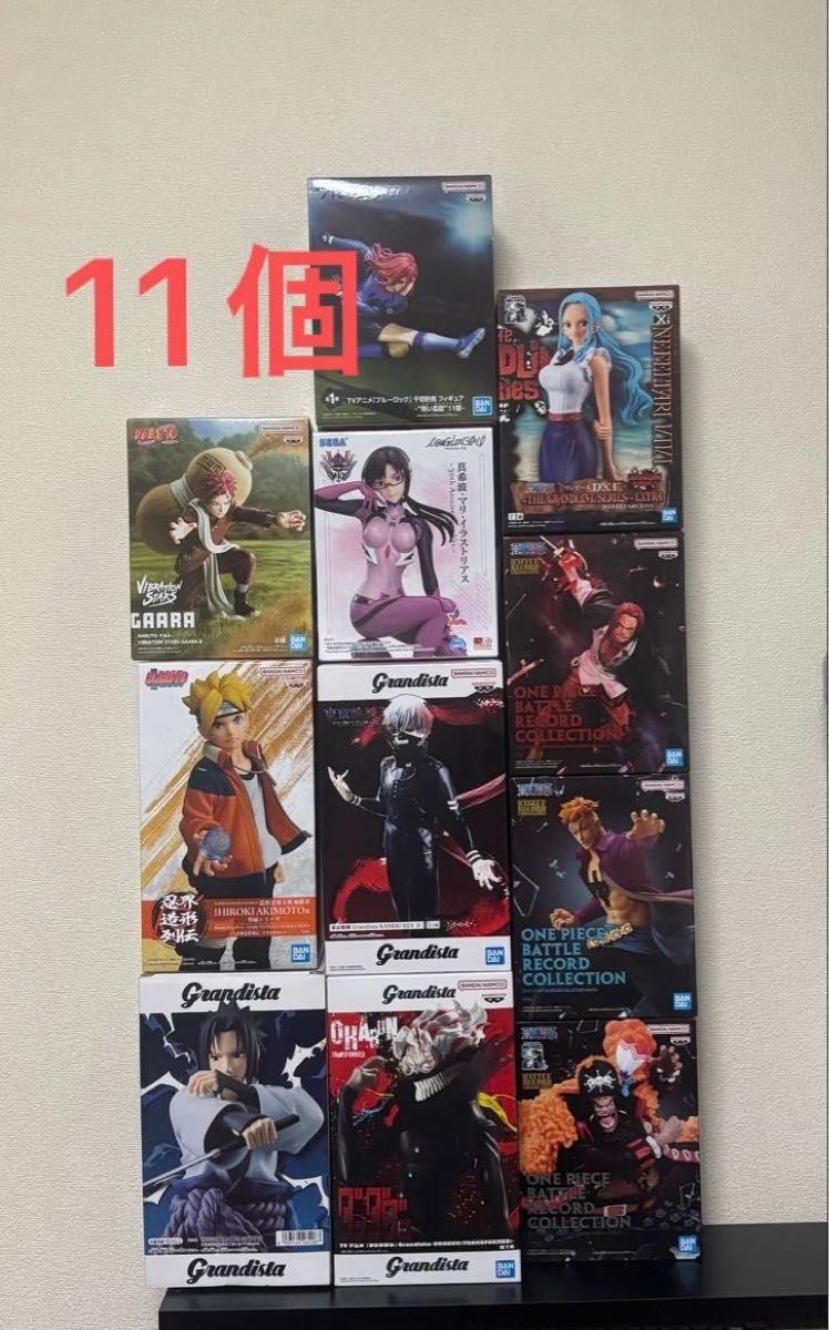 【全新未拆封】奖品手办 11款 整套出售 海贼王 火影忍者 东京食尸鬼 新世纪福音战士 蓝色监狱 手办