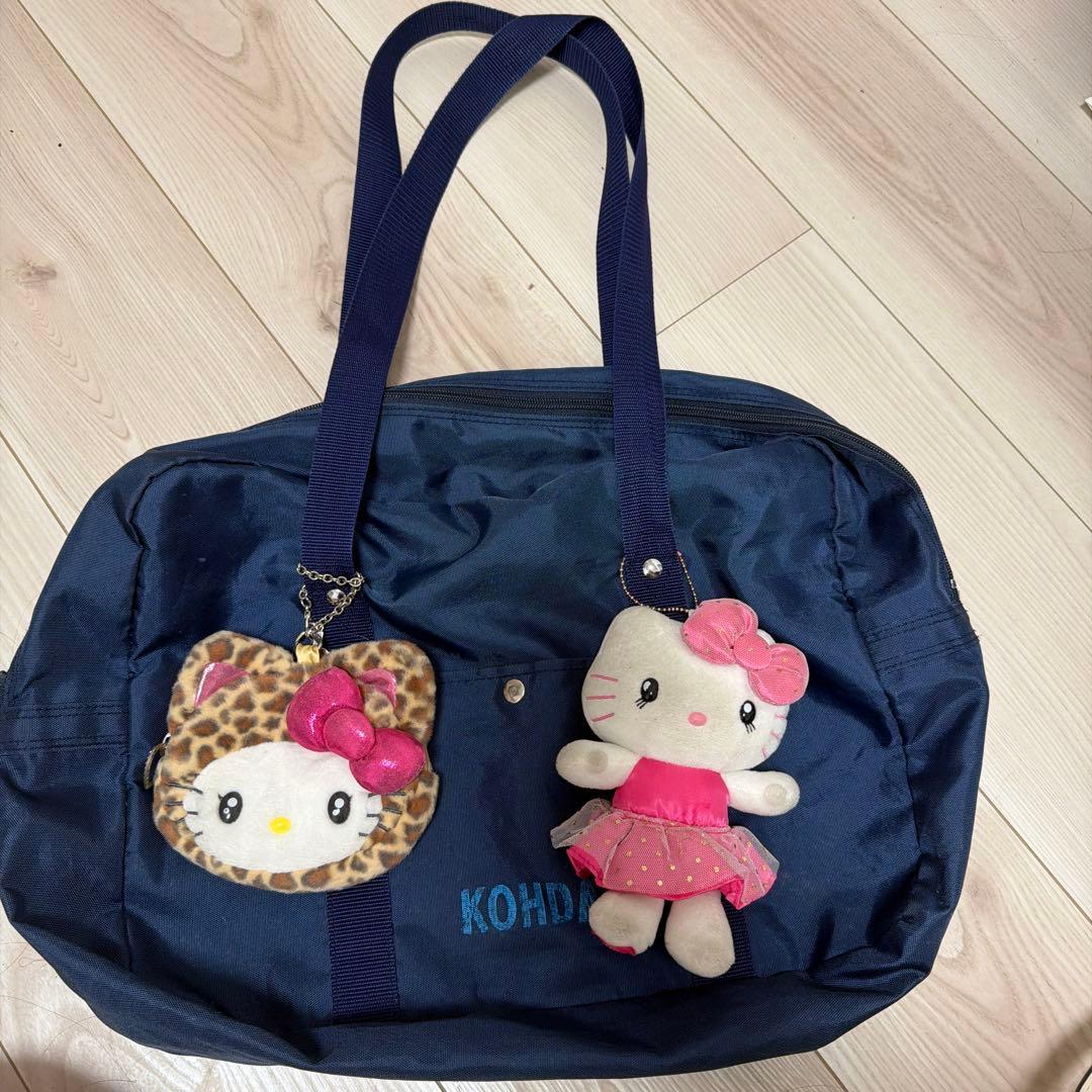 Hello Kitty Keychain Attached Large Bag