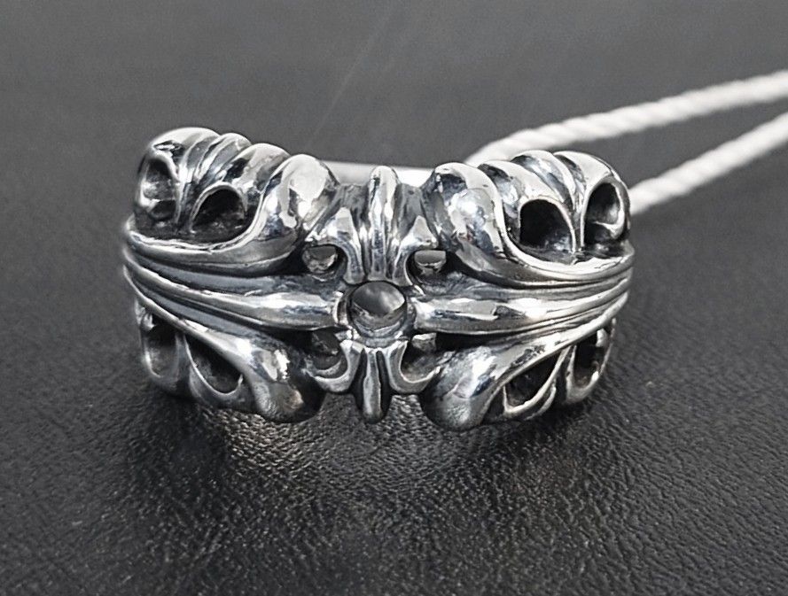 クロムハーツ K&T RING 鑑定書付き サイズ 16号 KTリング CHROME HEARTS フローラル クロス リング