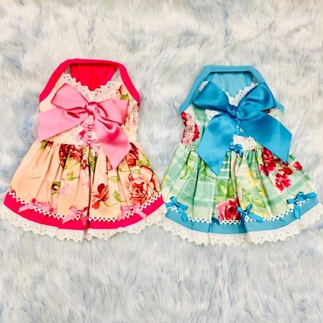 ❤️公主风狗狗服饰❤️狗狗连衣裙【现货速发】迷迭香☆连衣裙(粉色/蓝色)