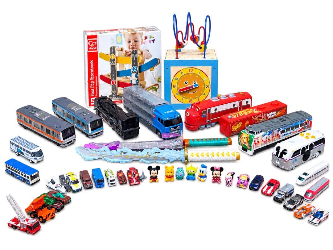 Value Educational Toy Tomica Cars Trains Swords Disney Toys Bundle Set