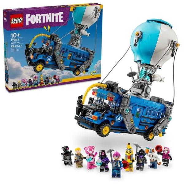 乐高LEGO FORTNITE夜间战斗巴士77073玩具块益智照片库FORTNITE组装套装带迷你玩偶