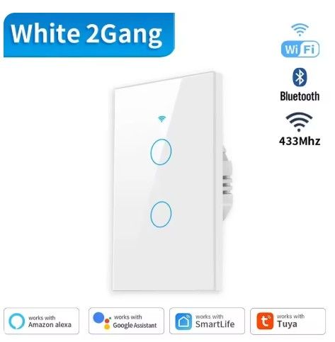 Wi-Fiウォールスイッチ タッチパネル ダブルスイッチ