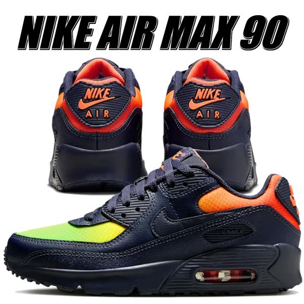 ナイキ エア マックス 90 レモンベノム ブラックンドブルー NIKE AIR MAX 90 lemon venom/blackened blu dm0029-700