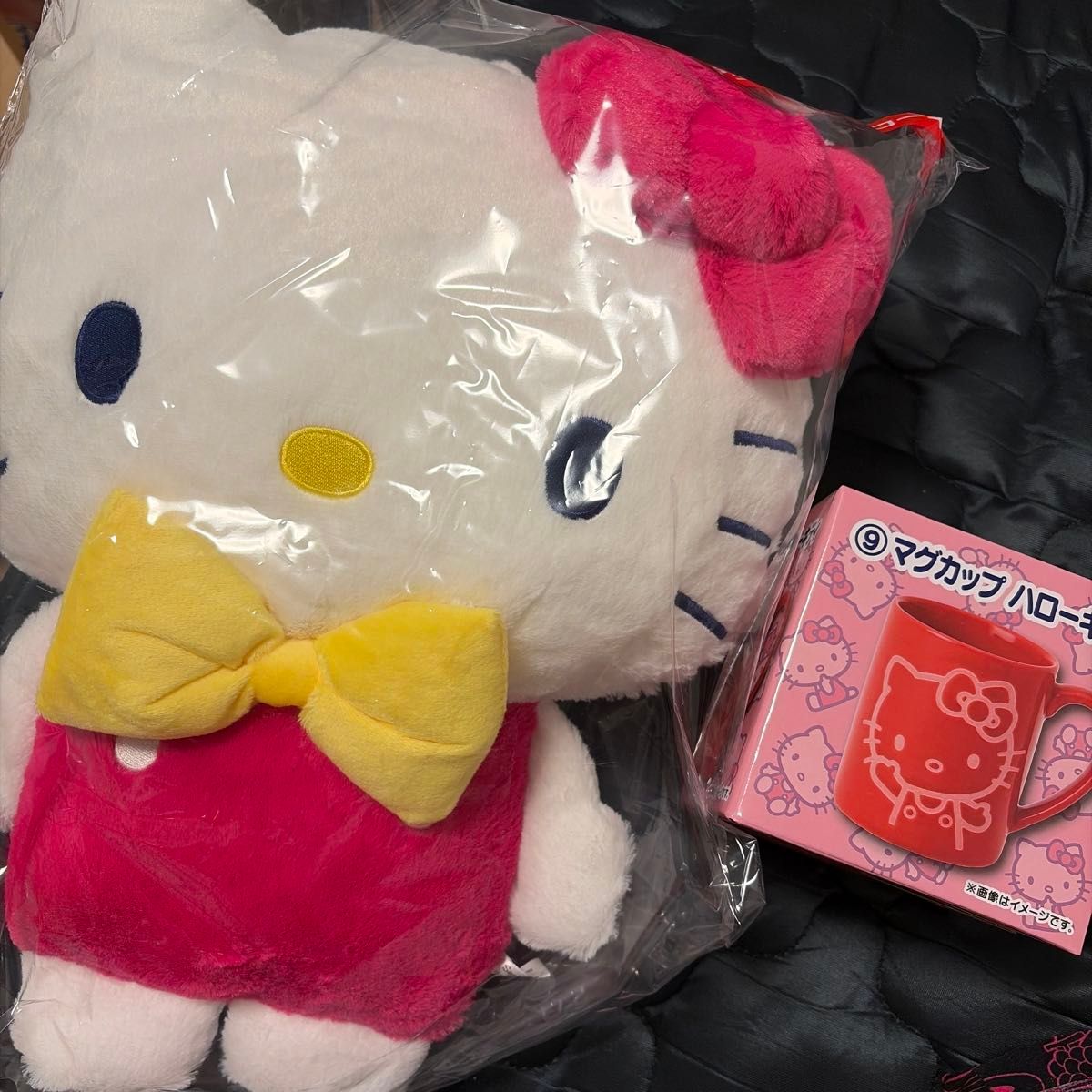 Sanrio Character Grand Prix Prize Lottery Hello Kitty Plush and Mug Cup 2-Piece Set