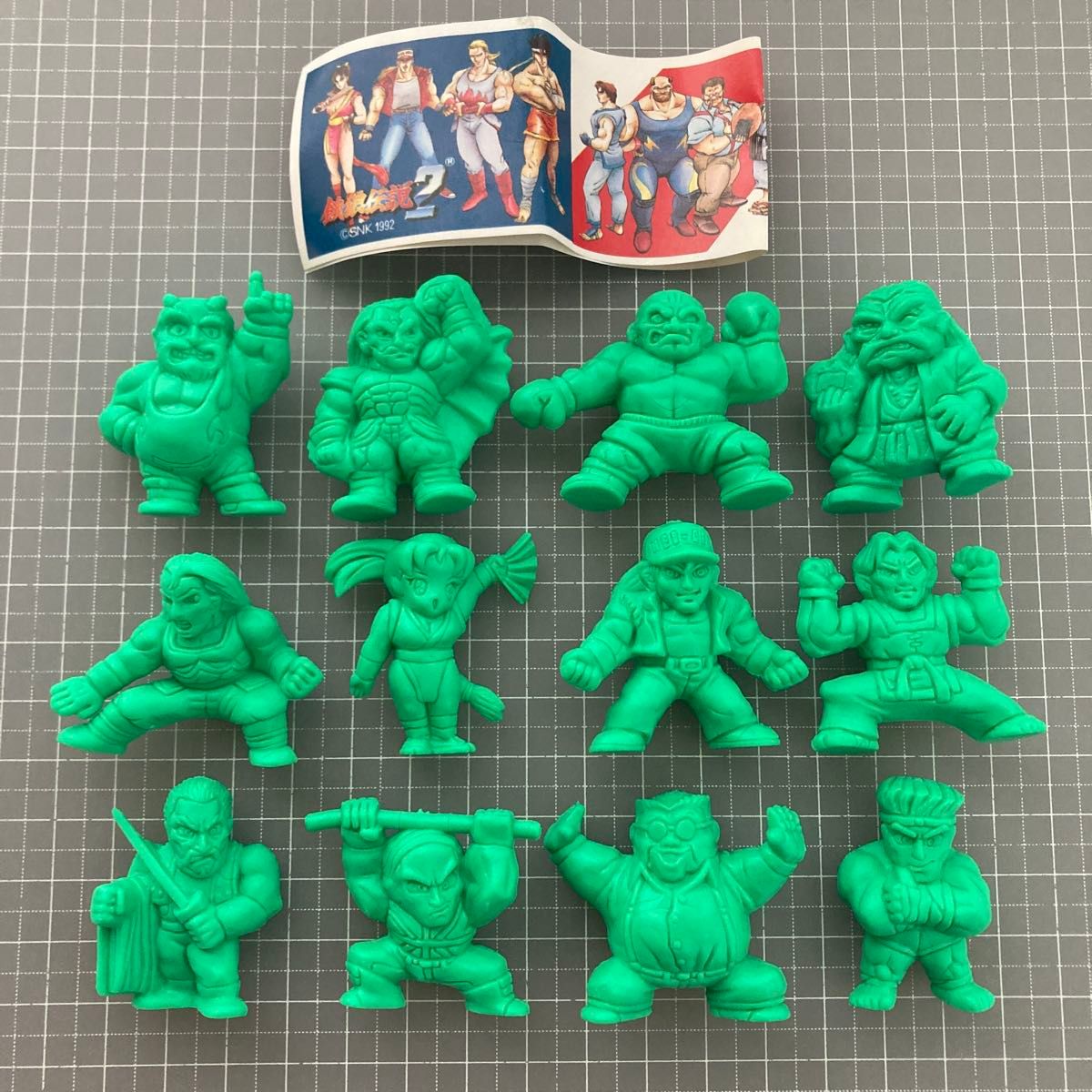 Fatal Fury Character Eraser Keshigomu Figure Doll with Mini Book KOF SNK SD Fatal Fury 2 Full 12 Types Set