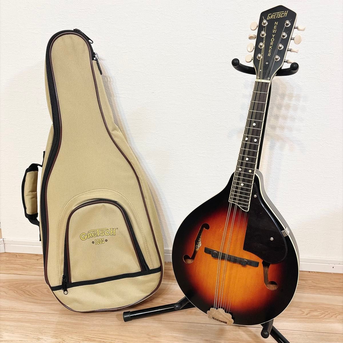 【极美品】 GRETSCH 格雷奇 平面曼陀林 G9320 miwa女士使用 New Yorker 豪华琴盒