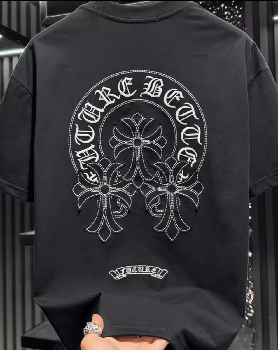 未使用品 KZKZ 十字架 黑色T恤 M