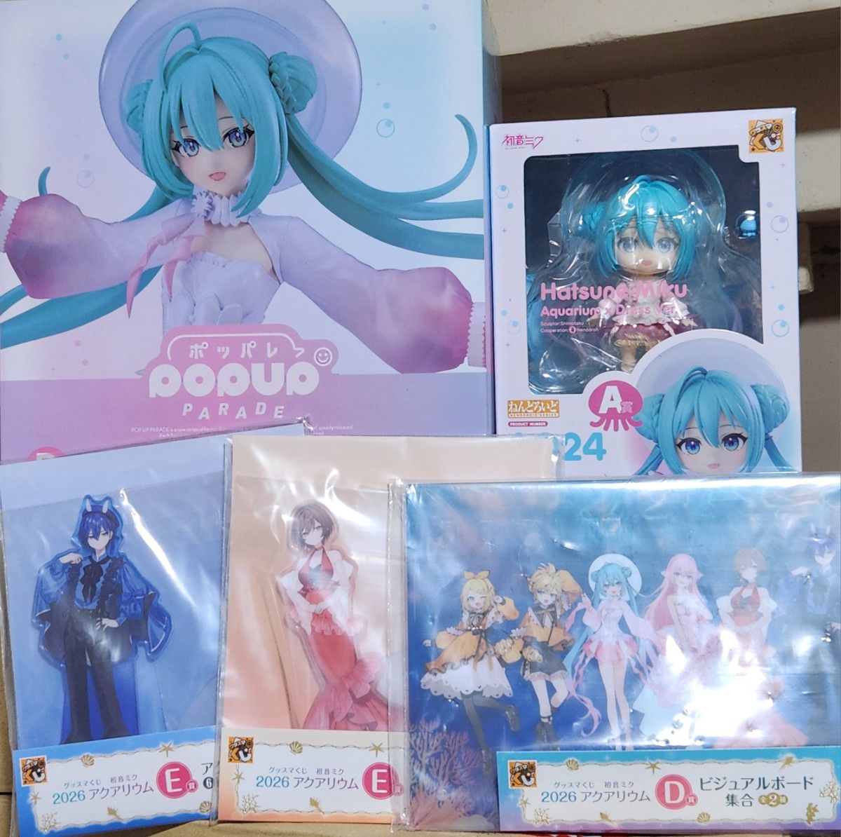 初音未来x礼服Ver.A奖粘土等B奖花样滑冰 · 视觉板 · 阿克斯塔等11件套装