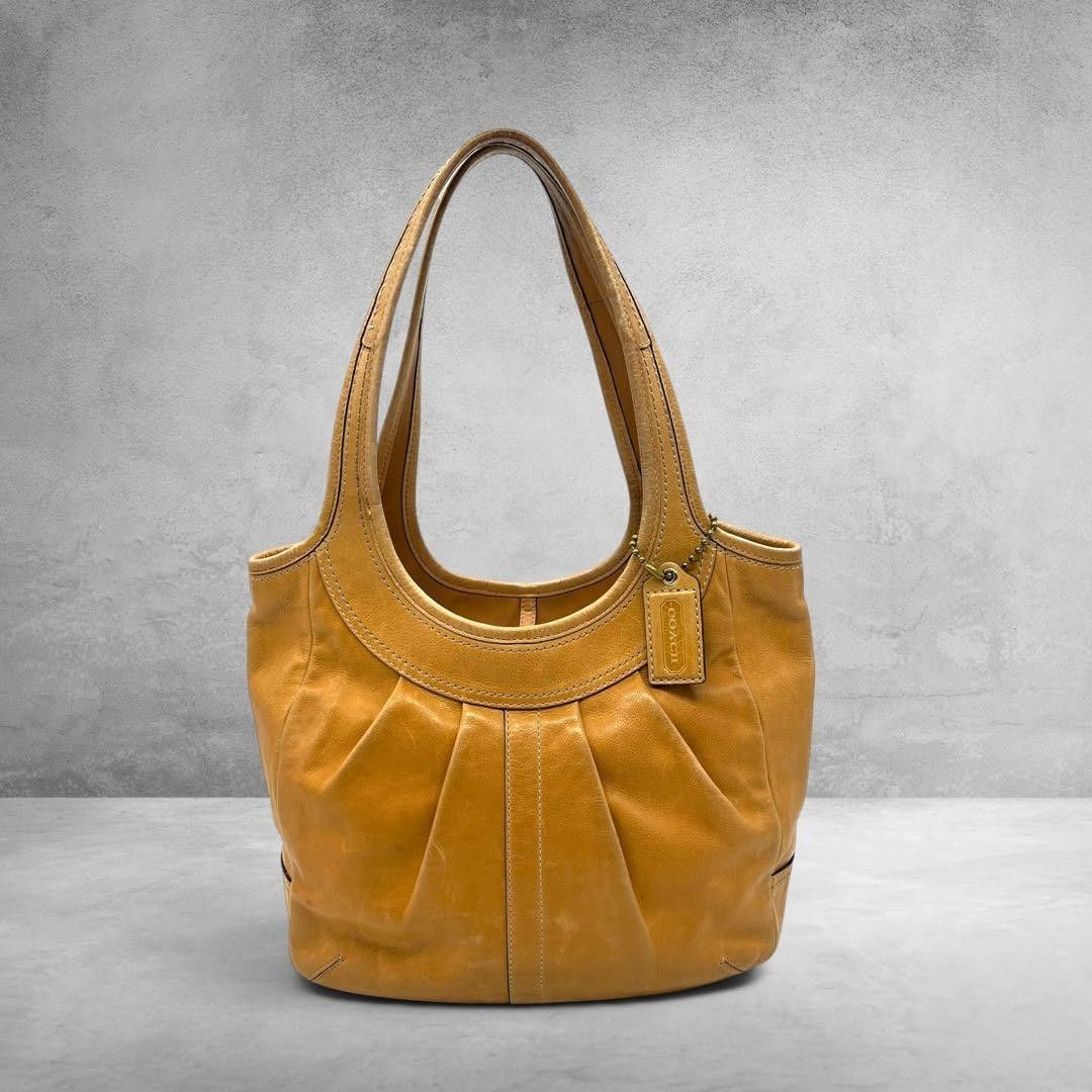 Coach Ergo Pleated Leather Tote Bag