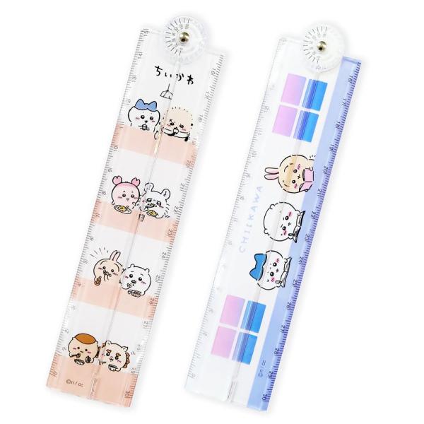 千伊川 折叠尺 30厘米 可折叠 尺子 带量角器 文具 办公用品 书写工具 周边商品 无咔哒声 直角尺