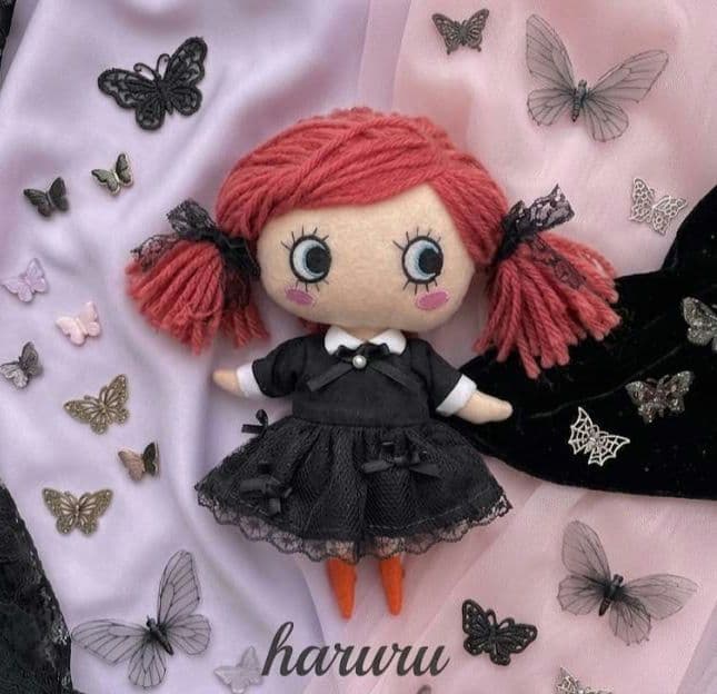 Irmel Doll Clothes Happy Doll Clothes Emily Girl Clothes Black Lace Long Sleeve