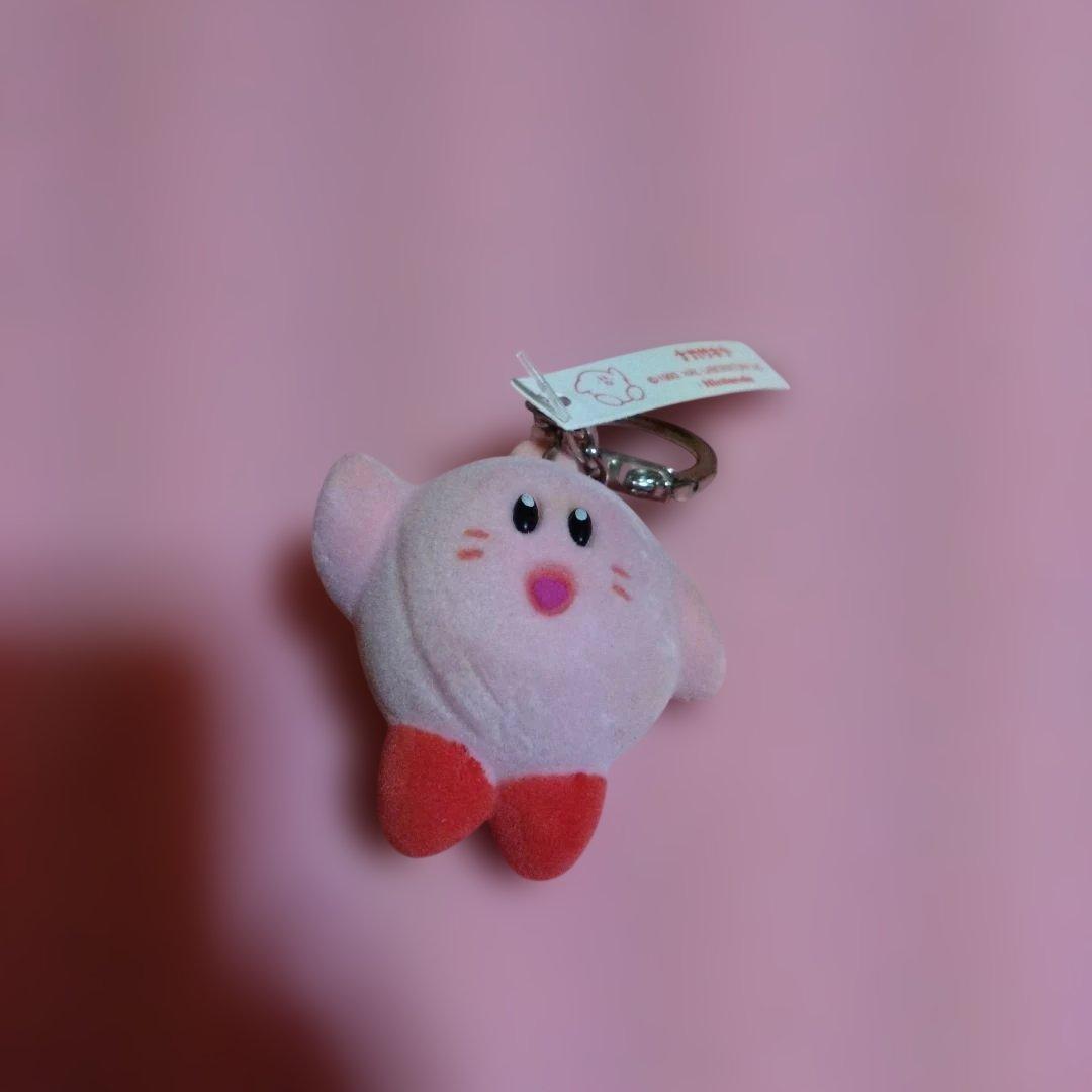 Nagasakya Star Kirby Flocky Plush Keychain 1993