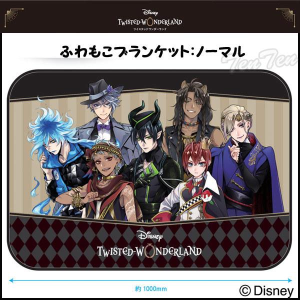 ディズニー ツイステッドワンダーランド ふわもこブランケット 集合/ノーマル 柄 ツイステ グッズ ひざ掛け 【即納品・即納品のみ同梱可】