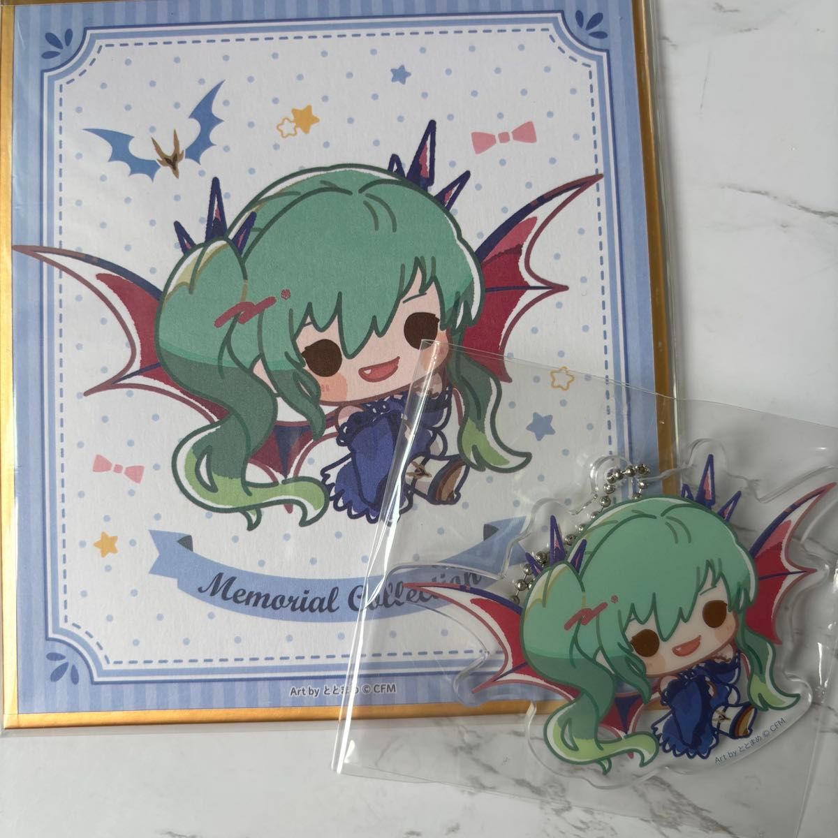 初音未来大家的抽签丙烯钥匙圈彩纸
