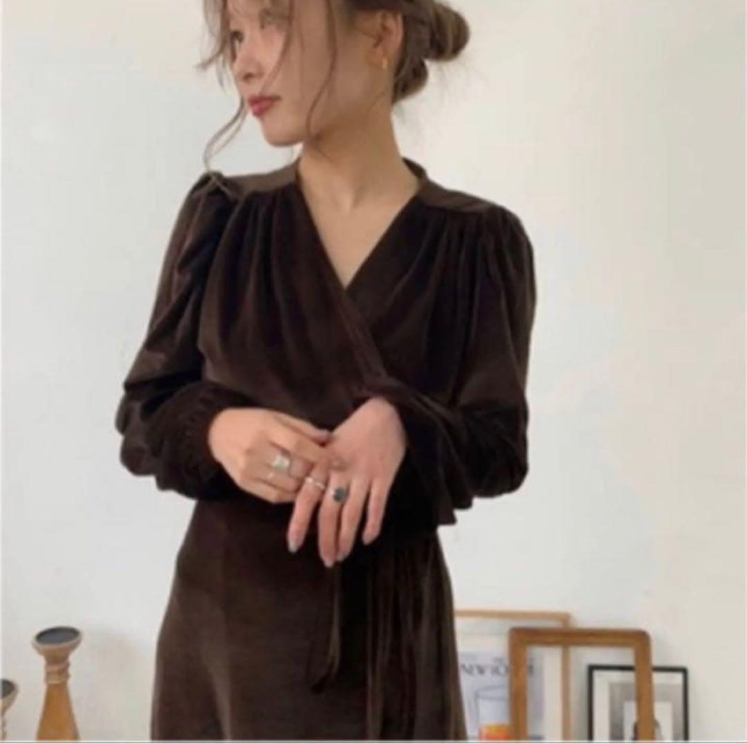 ✨美品✨lilou リル 连衣裙 天鹅绒 正式场合