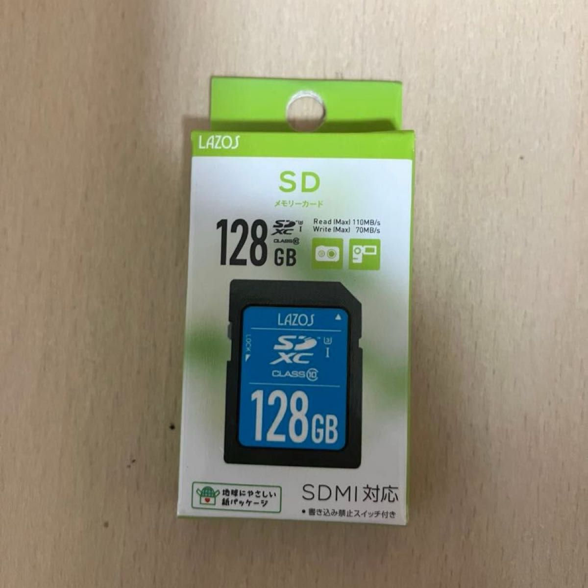 LAZOS SDXCカード 128GB Class10 L-B128SDX10-U3 SDカード
