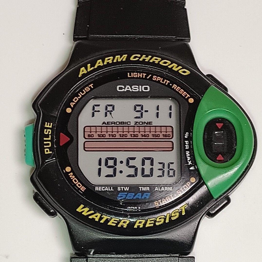 CASIO JP-200W Pulse Meter Digital Watch Rare Price Reduced