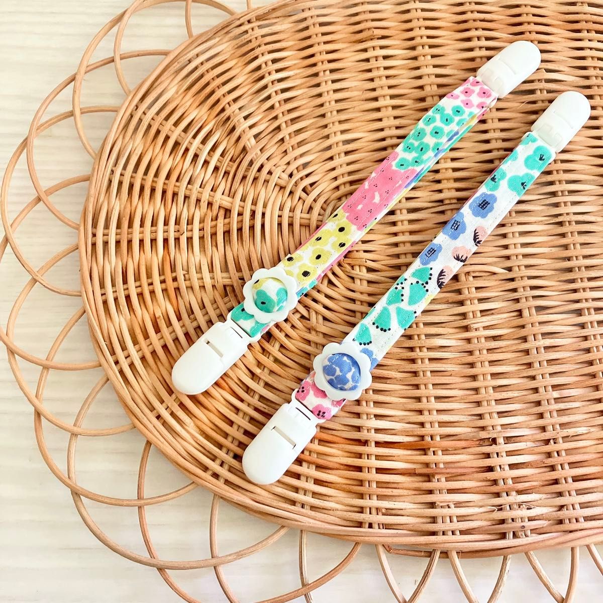 Multi Clip, Colorful, Floral Pattern