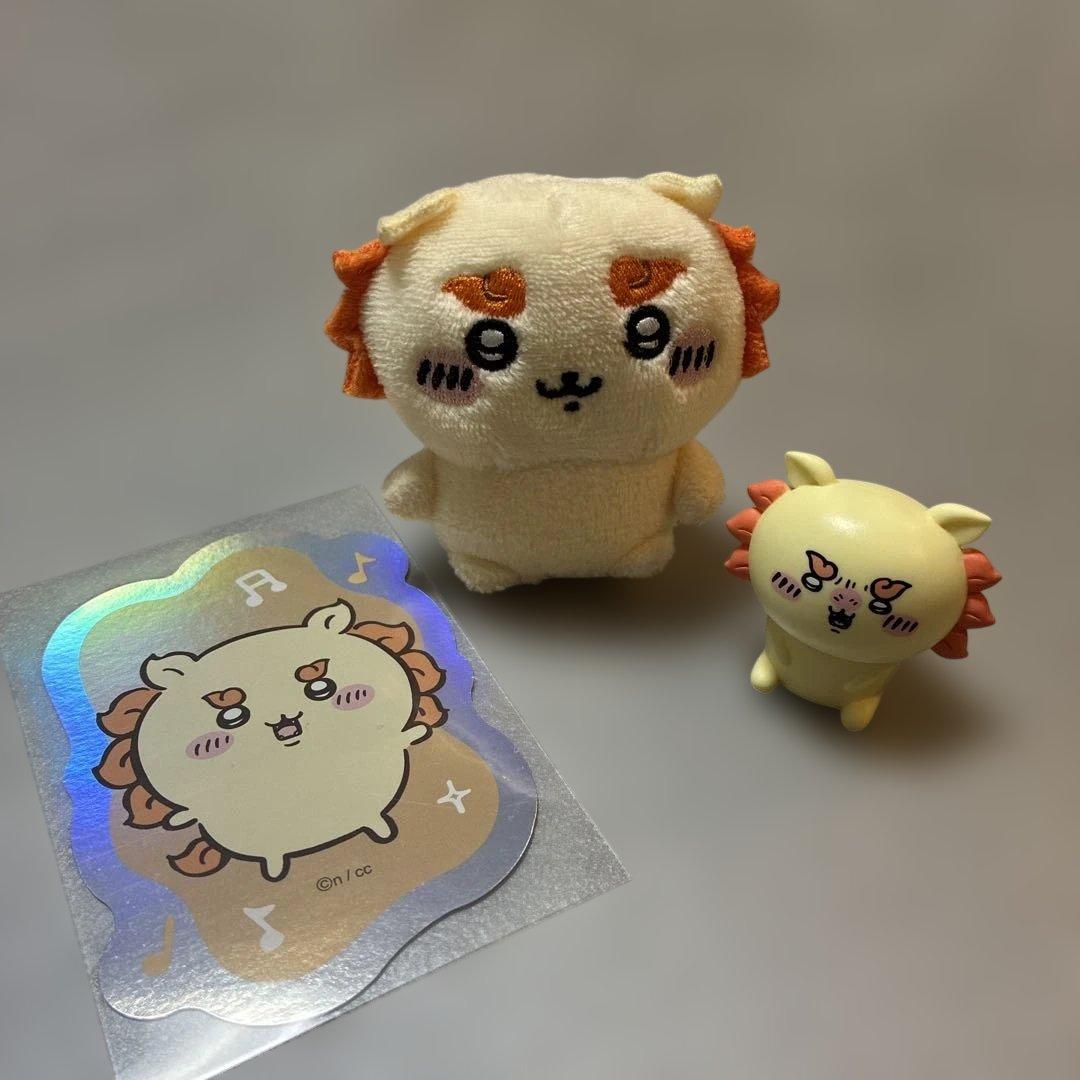 Chiikawa 西施犬 坐姿毛绒玩偶 吉祥物 贴纸套装