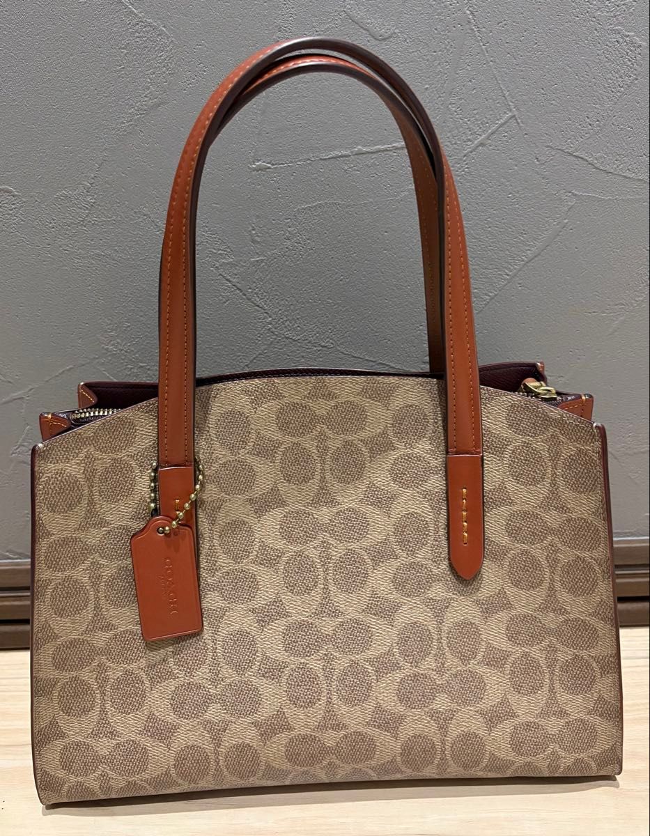 COACH Coach Signature Pattern Handbag Shoulder Bag Brown 32749