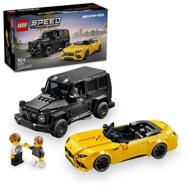 乐高 (乐高) 速度冠军Mercedes-AMG g63和Mercedes-AMG SL 63玩具玩具生日礼物块小学生乘车微型车76924