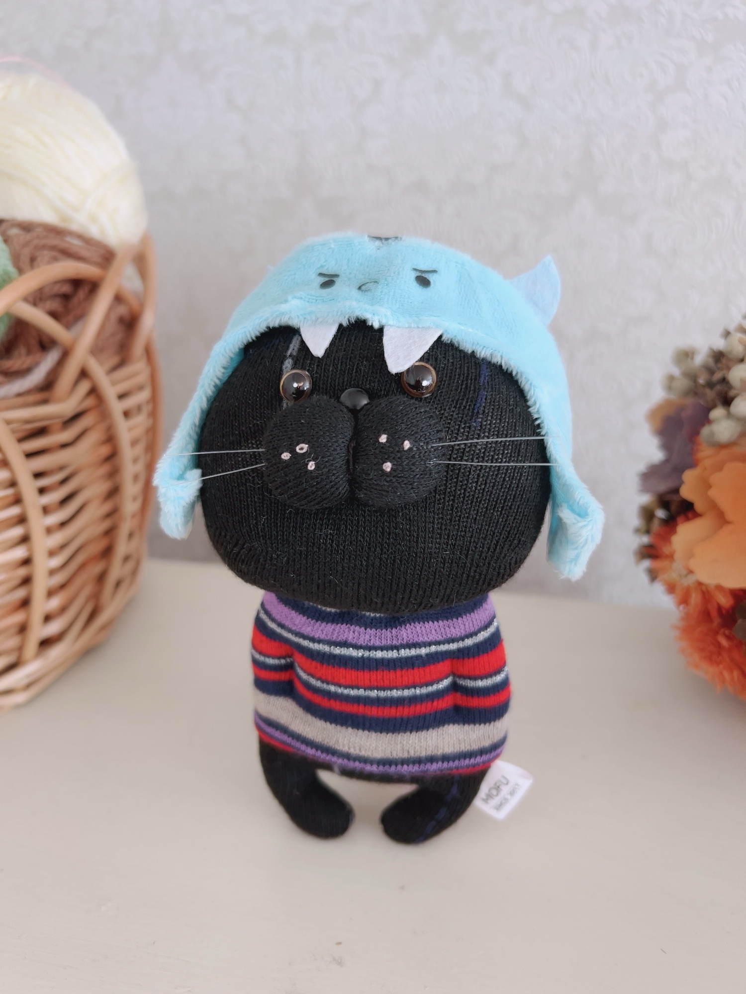 万圣节即将来临☪* 。 ꙳ 化装的黑猫布娃娃