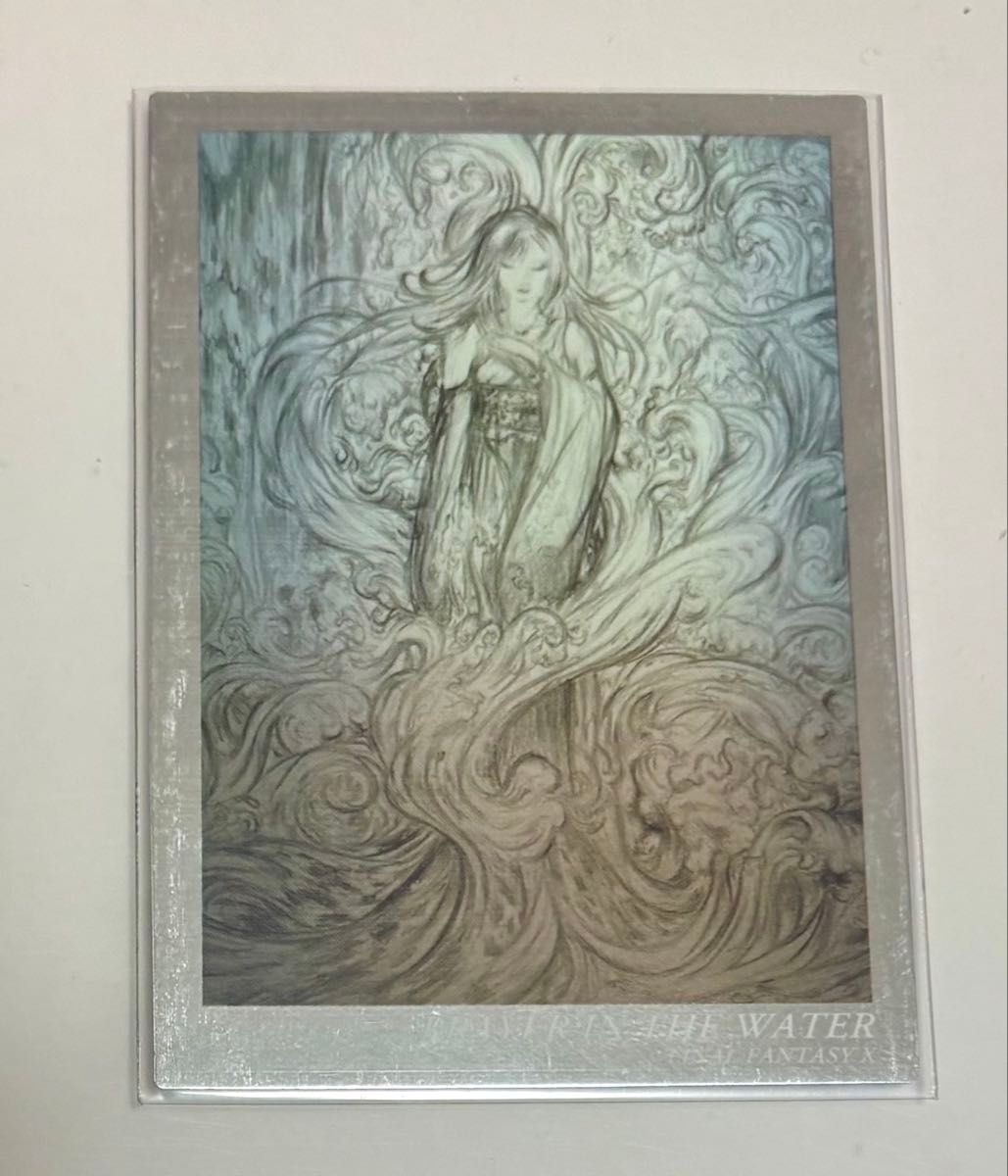 Final Fantasy X FF10 Yoshitaka Amano Card PRAYER IN THE WATER Prayer of Water Yuna Art Museum