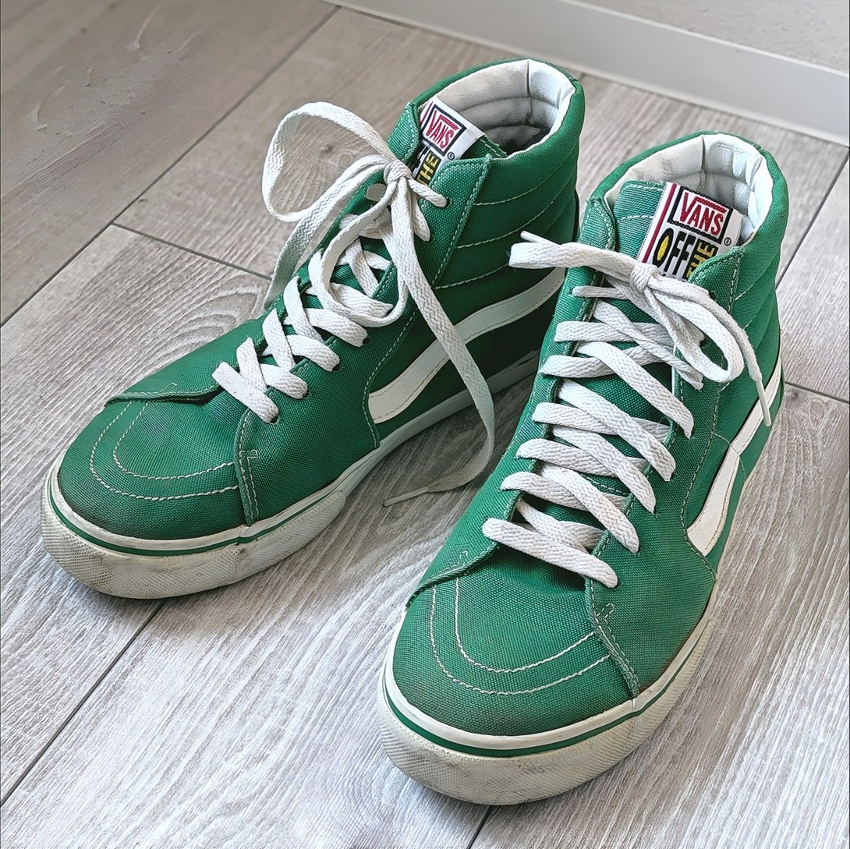 VANS SK8-HI CV V38CV 26.5cm绿色旧模型滑冰高