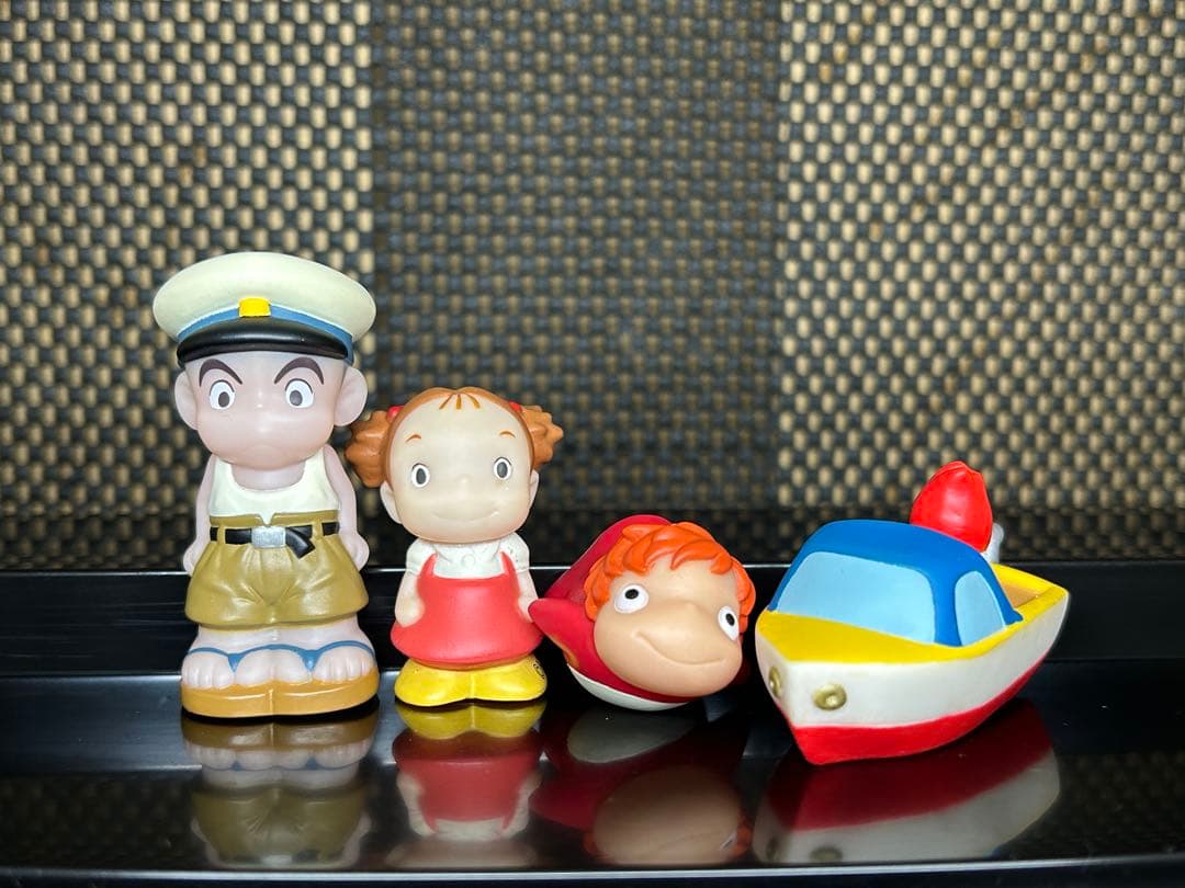 Studio Ghibli Mei Ponyo Sosuke Boat Ponyo on the Cliff 4 Finger Puppets