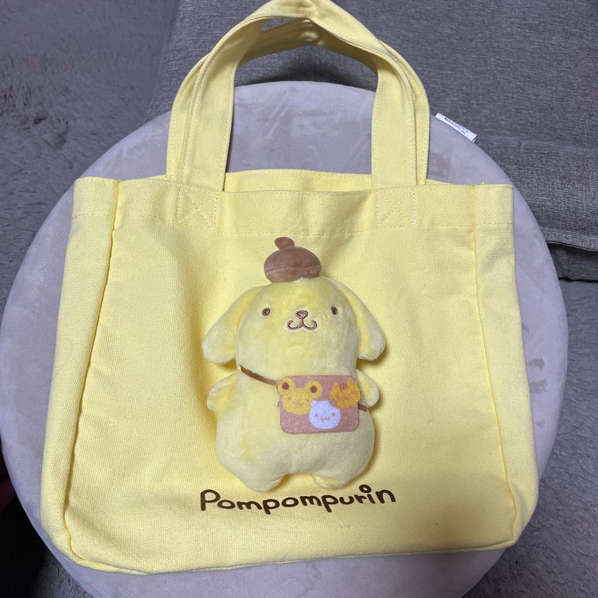 Team Ponpon, let’s all go for a walk! Tote bag with mascot — Pompompurin