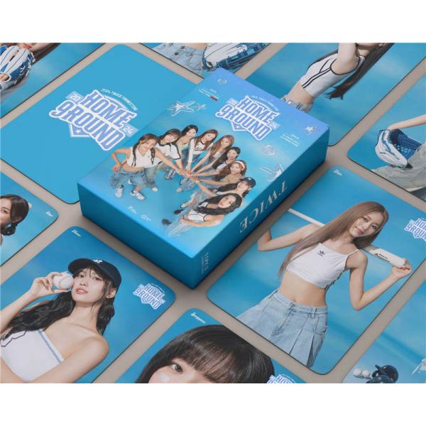 TWICEグッズ フォト カード 55枚 セット トレカ トゥワイス 写真 全員 HOME 9ROUND フォトカード K-POP 韓国 アイドル 応援 小物 LOMOカード SANA MOMO MINA