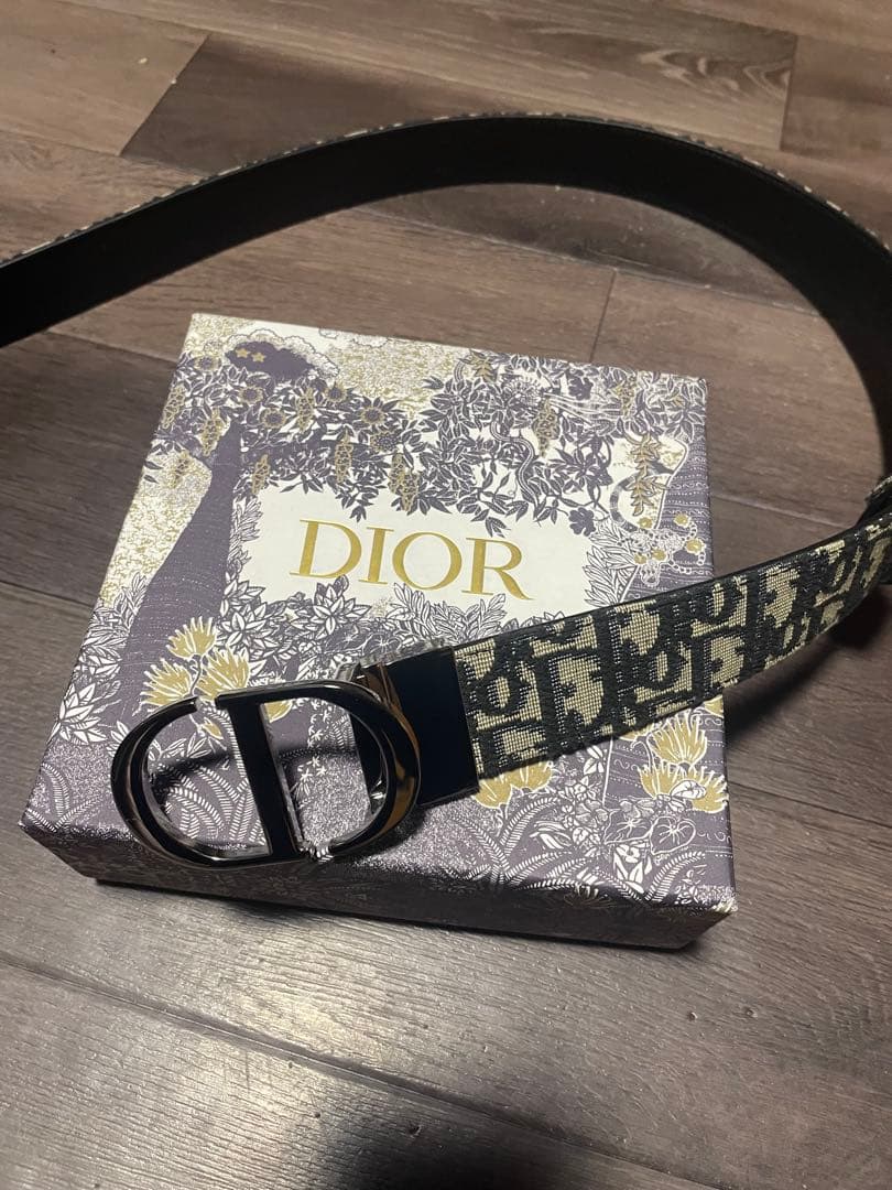 Dior Oblique 双面腰带 CD扣