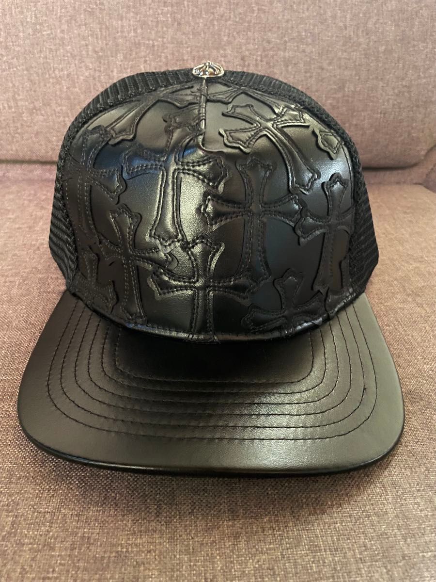 CHROME HEARTS 皮质棒球帽