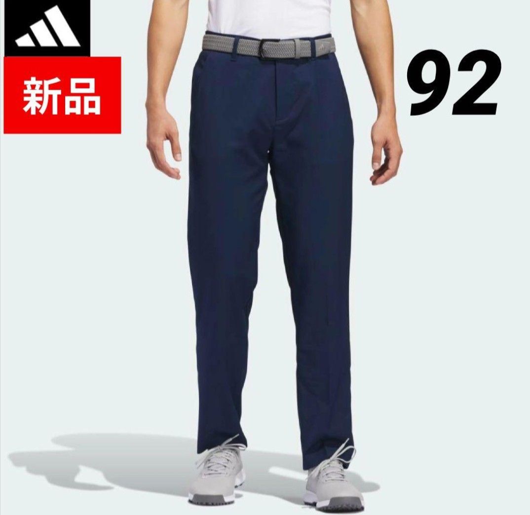 【全新带吊牌】 adidas高尔夫长裤 男士 W92 深蓝色 IU2824 适用于春夏秋 耐用 常规版型 L~XL