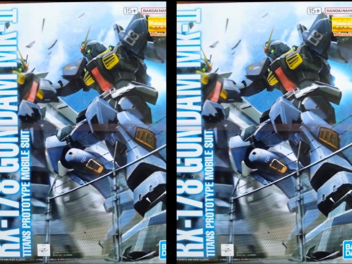 新品未组装2个套装mg1/100 RX-178高达Mk-II Ver.2.0 teterns规格