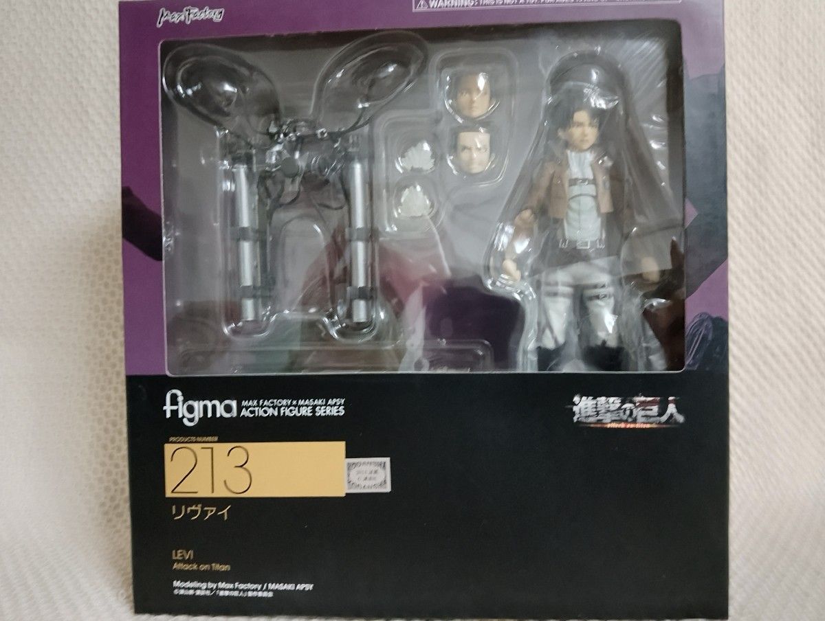未拆封 figma 213 进击的巨人 利威尔 可动手办 Max Factory